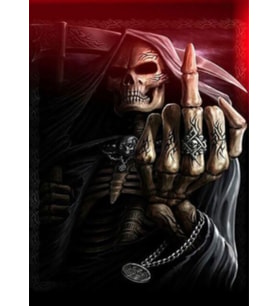 5D Elmas Boyama 3 Farklı Resim Değişenli Halloween İskelet Tablosu 30x40 cm
