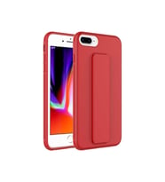 Apple iPhone 7 Plus Uyumlu Kılıf Zore Qstand Kapak (Kırmızı)