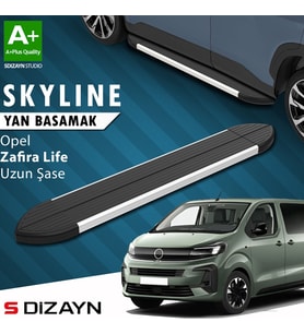 S-Dizayn Opel Zafira Life Skyline Aluminyum Yan Basamak 243 Cm 2020 Üzeri A+ Kalite