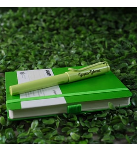 Kişiye Özel LAMY Defter Kalem Set Yeşil