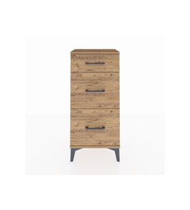 Arges Komodin 3 Çekmeceli 44x30x96 Çam-Çam