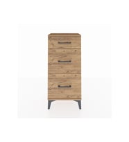 Arges Komodin 3 Çekmeceli 44x30x96 Çam-Çam