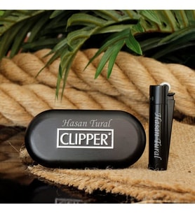 Kişiye Özel Clipper Marka Metal Çakmak Siyah