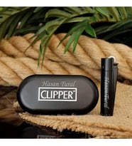Kişiye Özel Clipper Marka Metal Çakmak Siyah