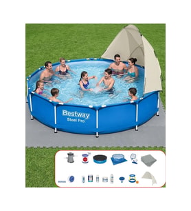 Bestway Gölgelikli Prefabrik Full Havuz Seti 366x76 cm BW566 56706