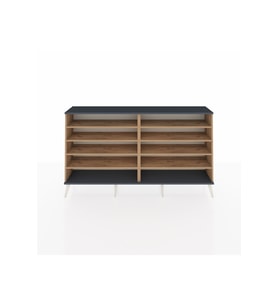 Arges Konsol 8 Raflı  176x30x99 Çam-Antrasit/Çam
