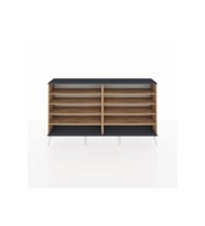 Arges Konsol 8 Raflı  176x30x99 Çam-Antrasit/Çam