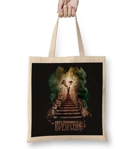 Led Zeppelin Bez Çanta Uzun Saplı