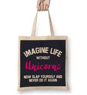 Imagine Life Without Stranger Things Now Slap Yourself Bez Çanta Uzun Saplı