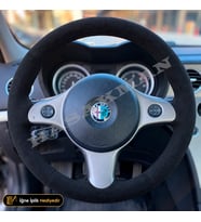 Alfa Romeo 159 Dikme Direksiyon Kılıfı Alcantara Süet Monza Black 939-Distinctive-Progression-Elegance 2005-2011