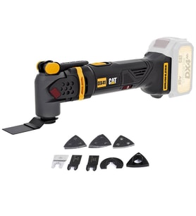CAT DX41B 18Volt Kömürsüz Profesyonel Çok Amaçlı Devir Ayarlı Raspalama+14 Adet Aksesuar (Akü Dahil Değildir)