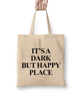 Dark But Happy Place Bez Çanta Uzun Saplı