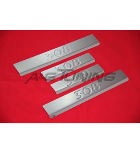 Peugeot 308 Krom Kapı Eşiği 4Prç 2007-2013 Paslanmaz Çelik