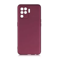 Oppo Reno 5 Lite Uyumlu Kılıf Zore Premier Silikon Kapak (Mürdüm)