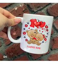 Size Özel I Love You Seramik Baskılı Kupa Bardaklar