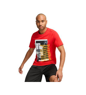 Puma Wınnıng Shot Tee 1 Erkek Günlük Tişört 68231101 Kırmızı