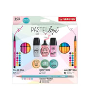 Stabilo Fosforlu Kalem Pastellove Mini Set 35,Li