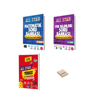 LGS 8. Sınıf All Star Matematik Fen Bilimleri ve Türkçe Soru Bankası 3lü Set