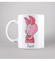 Winnie The Pooh Piglet Tasarımlı Kupa Kişiye Özel