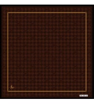 Geometrik Desen Black Seri Twill Eşarp Eşarp Askısı ile Birlikte 90x90 cm Kiremi