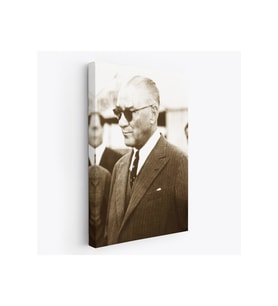Atatürk Portre Tablosu Mustafa Kemal Atatürk Dekoratif Kanvas Tablo-FŞ-143