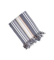 Mandaş Cotton Pamuk Keten Peştemal (100x180)-Tamara (Gri)