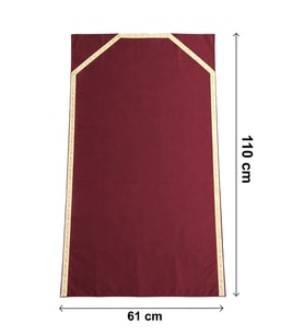Çantalı Seccade – Fermuarlı Taşıma Çantalı Katlanabilir Seyahat Seccadesi - Bordo