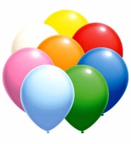 Karışık Renkli Balon - 25 Adet ( Balonlar Sönüktür)