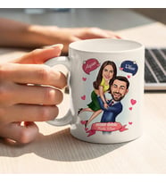 Kişiye Özel Sen Benim Ömrümsün Karikatürlü Kupa Bardak