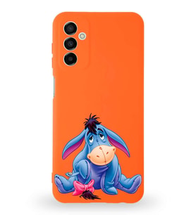 Samsung Galaxy M13 Uyumlu Lansman Kılıf Altı Kapalı İçi Kadife  İyor Tasarımlı  Kapak (Şeffaf)