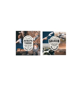 Dakikalar Içinde Avrupa Tarihi + Dakikalar Içinde Gelecek- 2 Kitap Set - Iş Bankası Özel Set