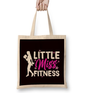 Little Fitness Miss Workout Weightlifting Exercise Fitness Bez Çanta Uzun Saplı