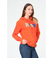 Kadın Kapüşonlu Süzüne Baskılı Sweatshirt