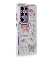 Newface Samsung Galaxy S23 Ultra Kılıf Reflexion Desenli Kapak - Desen 8