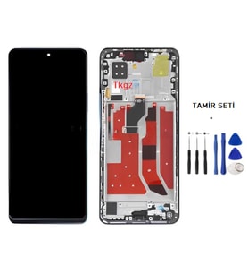 Tkgz Nova 9SE Uyumlu Lcd Ekran Dokunmatik Servis Lcd ÇITALI MAVİ + TAMİR SETİ