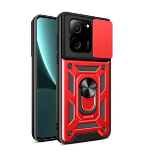 Mi 13t Pro Kılıf Pars Lens Yüzüklü - Kırmızı