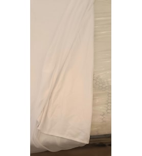 ALEZ Fitted 90170 Yatak koruyucu Sıvı Geçirmez 100x200 Model Terletmez El Yapım (Beyaz)