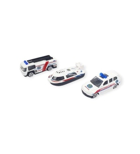 3'lü İş Makinaları Road Seti - Die Cast - DS044 - Ambulans
