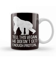 Vegan Protein Vegetarian Veganism Animal Rights Food Veggie Kupa Bardak Porselen