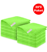 Mulpex Mikrofiber Genel Temizlik Bezi Yeşil 40X40 cm. - 20 Adet