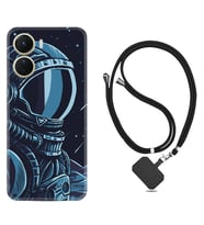 Vivo Y16 Kılıf Resimli Boyun Askılı İpli Desenli Silikon Series Astro 1870
