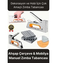 Çok Amaçlı Pratik Dekorasyon Hobi Koltuk Döşeme Çakma Mobilya Ahşap Çerçeve Manuel Zımba Tabancası