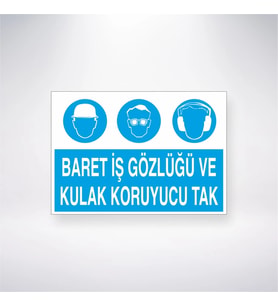 Baret, Gözlük ve Kulaklık Tak