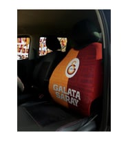 Gs Taraftar Araba Koltuk Kılıfı Lisanslı Oto Koltuk Atleti (BİR ADET) Forma Görünümlü (Sarı-Kırmızı)