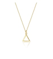 14 Ayar Altın Üçgen Kolye (Gold)