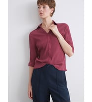 LCWAIKIKI Classic Bordo Dokulu Kadın Gömlek