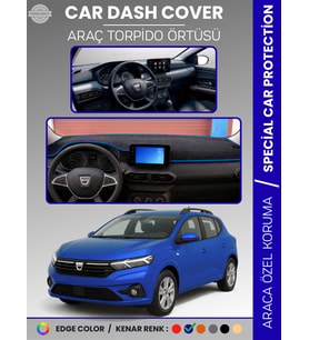 DACIA SANDERO (2021+) EKRANLI MODEL Torpido Örtüsü Torpido Koruma Çatlamayı Engeller Tam Uyum