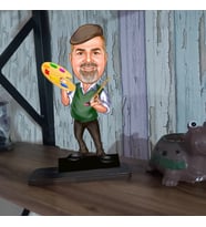 Kişiye Özel Ressam Karikatür Biblo Erkek