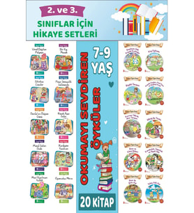 2.ve 3.Sınıflar İçin Okuma Alışkanlığı Kazandıran Mükemmel 20 li  Hikaye Seti 4