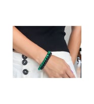 Unisex Malakit ve Shungit Doğal Taş Bileklik